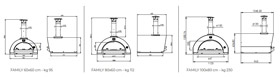 Dimensioni forno da giardino Family