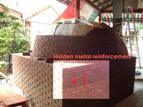 Hidden metal reinforcement