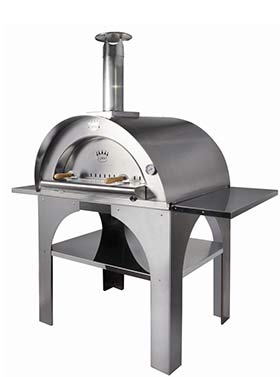 Forno per pizza da giardino da mettere anche in casa, in acciaio inox