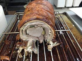 Porchetta: the Italian rost pork in the oven