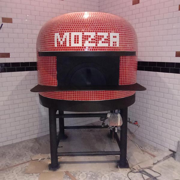 Red mosaic oven