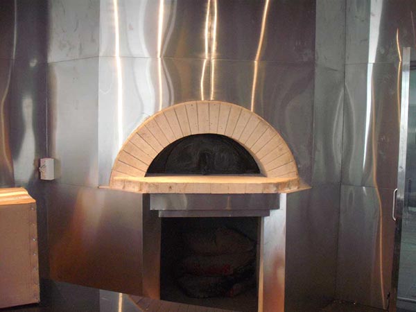 Forno per pizza da incasso inox