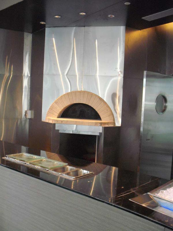 Copertura forno moderna in acciaio